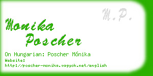 monika poscher business card