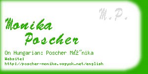 monika poscher business card